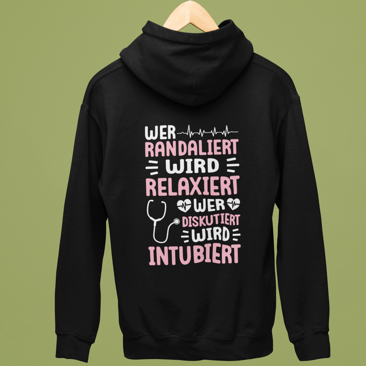 TassenTicker Tazza con scritta Wer Randaliert wird Relaxiert – Schön Infermiera Geschenke Ideen – Medictinnen oder Schwestern Kaffee Tasse mit Sprüchen – Divertente regalo per donne – Nero