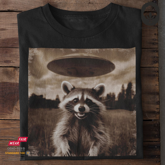 UFO Waschbär - Tshirt Unisex