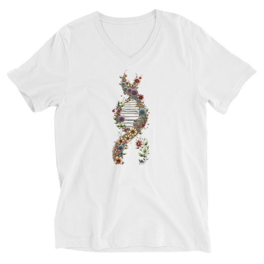 Color DNA IV - V-Ausschnitt Vorgeschrumpfter Baumwollstoff (100%)
