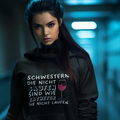 Schwestern saufen - BioBlend Hoodie: Mode mit Mehrwert (organische Baumwolle)