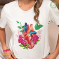 Flower Heart IV - Bio Premium Frauen Tshirt