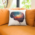 Universe Brain - Bio Baumwolle Kissen