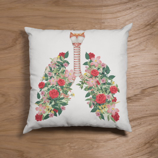 Flower Lung I - Bio Baumwolle Kissen