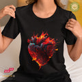 Blaze Heart - Bio Premium Frauen Tshirt