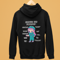 Anatomie einer Pflegekraft - Rückendruck Premium Hoodie