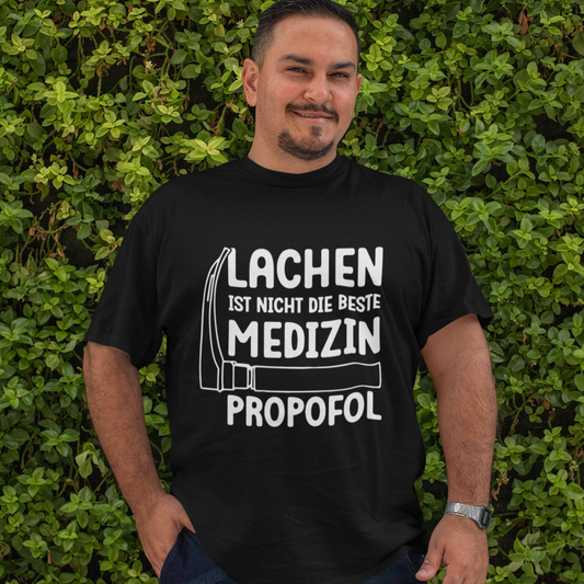 Lachen ist nicht die beste Medizin. Propofol - Oversize Tshirt - 100% organische Baumwolle