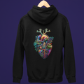 Flower Heart IV - Rückendruck Premium Hoodie