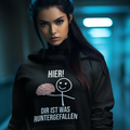 Hier! Runtergefallen - BioBlend Hoodie: Mode mit Mehrwert (organische Baumwolle)