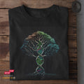 DNA - Der Baum des Lebens auf Bio-Baumwolle