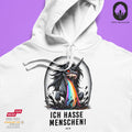 Ich hasse Menschen LvL IV - BioBlend Hoodie: Mode mit Mehrwert (organische Baumwolle)