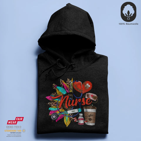 Nurse Color - BioBlend Hoodie: Mode mit Mehrwert (organische Baumwolle)