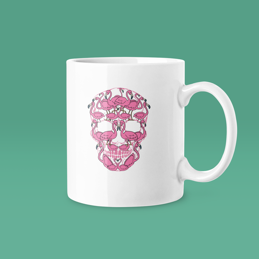 Flamingo Skull - Tasse