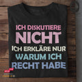 Ich diskutiere nicht - Tshirt