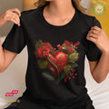 Flower Heart V - Bio Premium Frauen Tshirt