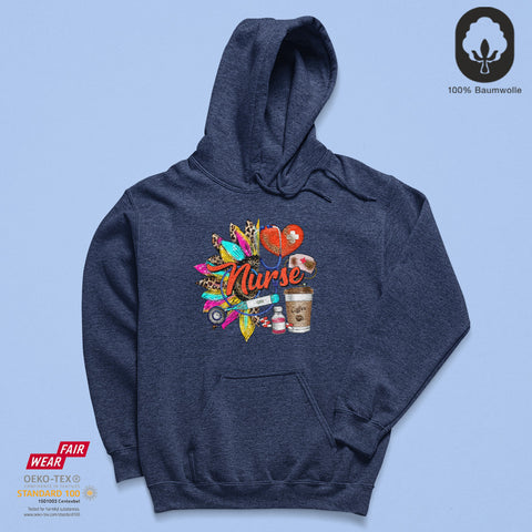 Nurse Color - BioBlend Hoodie: Mode mit Mehrwert (organische Baumwolle)