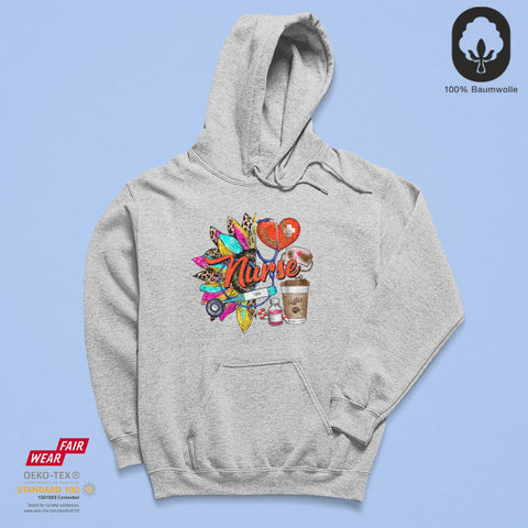 Nurse Color - BioBlend Hoodie: Mode mit Mehrwert (organische Baumwolle)