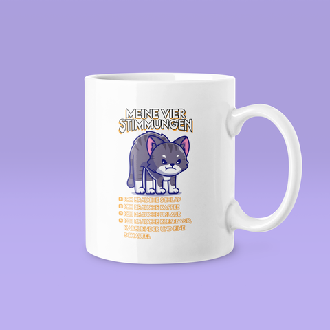 Meine vier Stimmungen - Tasse