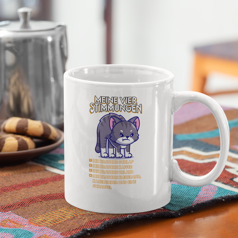 Meine vier Stimmungen - Tasse