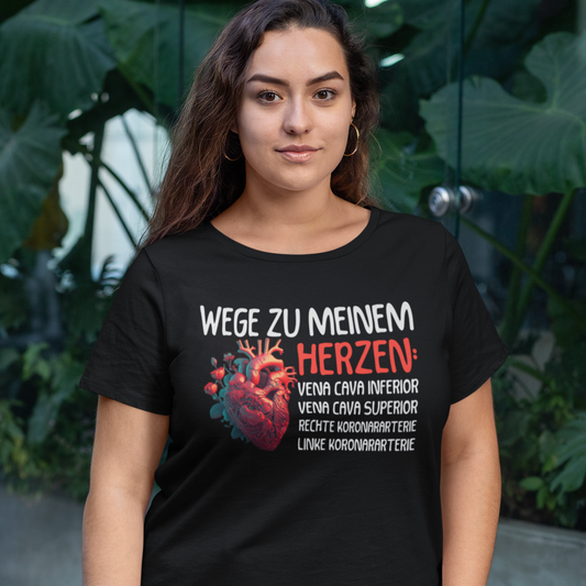 Wege zu meinem Herzen - Oversize Tshirt - 100% organische Baumwolle