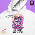 Ich hasse Menschen LvL VI - BioBlend Hoodie: Mode mit Mehrwert (organische Baumwolle)