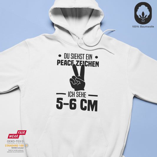 Peace Zeichen - BioBlend Hoodie: Mode mit Mehrwert (organische Baumwolle)