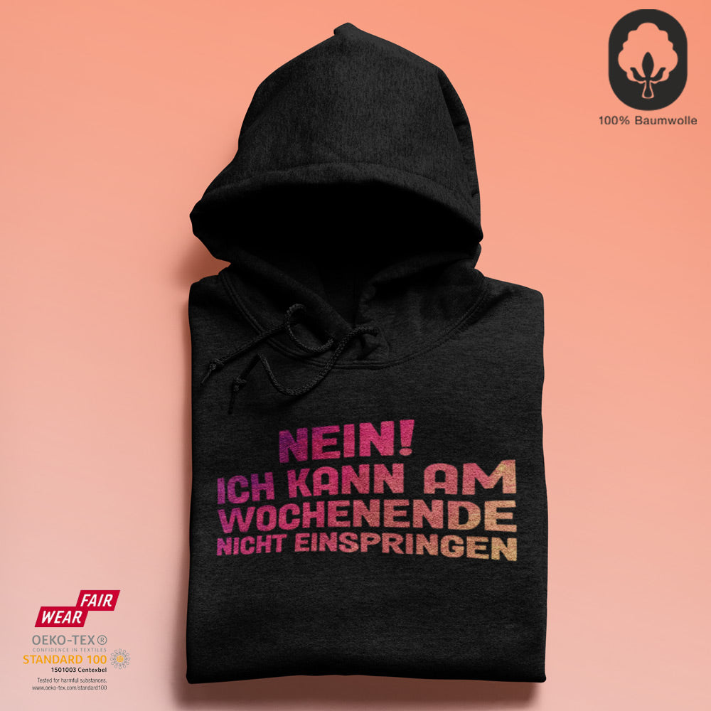 Wochenende einspringen - BioBlend Hoodie: Mode mit Mehrwert (organische Baumwolle)