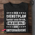 Dienstplan ändert sich öfter - Unisex