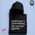 Einer von uns beiden - BioBlend Hoodie: Mode mit Mehrwert (organische Baumwolle)