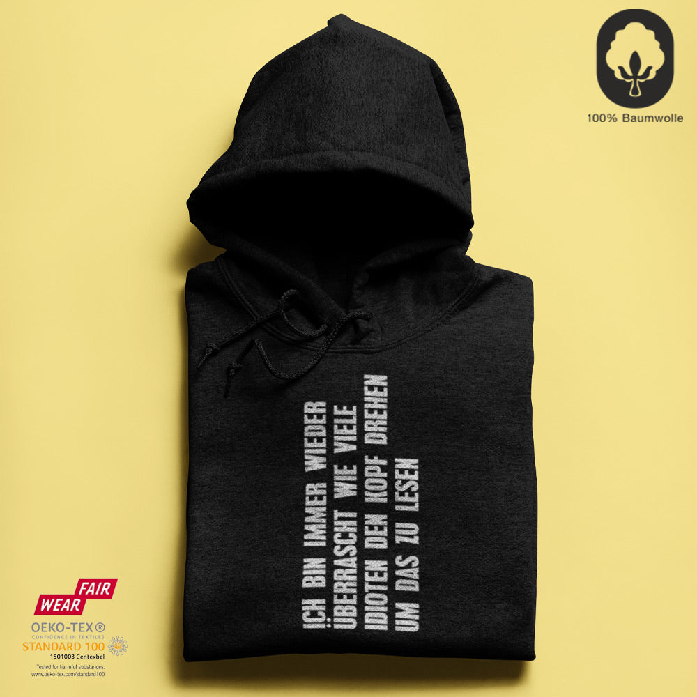 Kopf drehen - BioBlend Hoodie: Mode mit Mehrwert (organische Baumwolle)