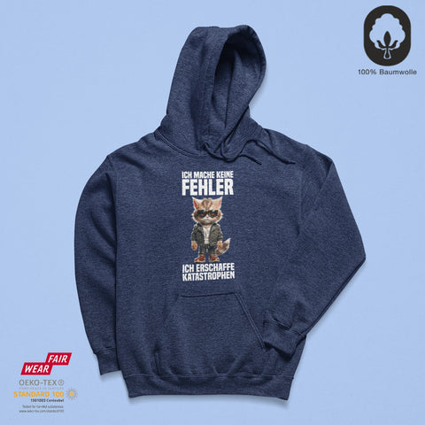 Ich mache keine Fehler - BioBlend Hoodie: Mode mit Mehrwert (organische Baumwolle)