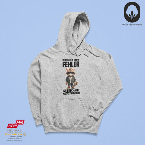 Ich mache keine Fehler - BioBlend Hoodie: Mode mit Mehrwert (organische Baumwolle)