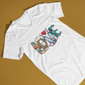 Love - V-Ausschnitt Vorgeschrumpfter Baumwollstoff (100%)