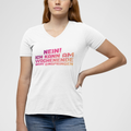 Nein! Ich kann am Wochenende nicht einspringen - V-Ausschnitt Vorgeschrumpfter Baumwollstoff (100%)