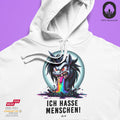 Ich hasse Menschen LvL III - BioBlend Hoodie: Mode mit Mehrwert (organische Baumwolle)