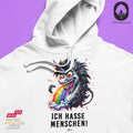 Ich hasse Menschen LvL V - BioBlend Hoodie: Mode mit Mehrwert (organische Baumwolle)