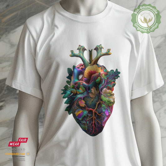 Flower Heart III - Bio Baumwolle Premium Unisex