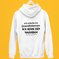 Ich arbeite im Gesundheitswesen. Ich kenne den Wahnsinn - Rückendruck Premium Hoodie