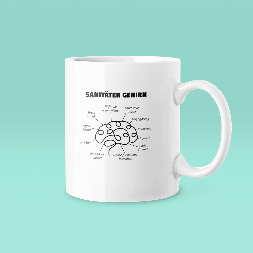 Sanitäter Gehirn - Tasse