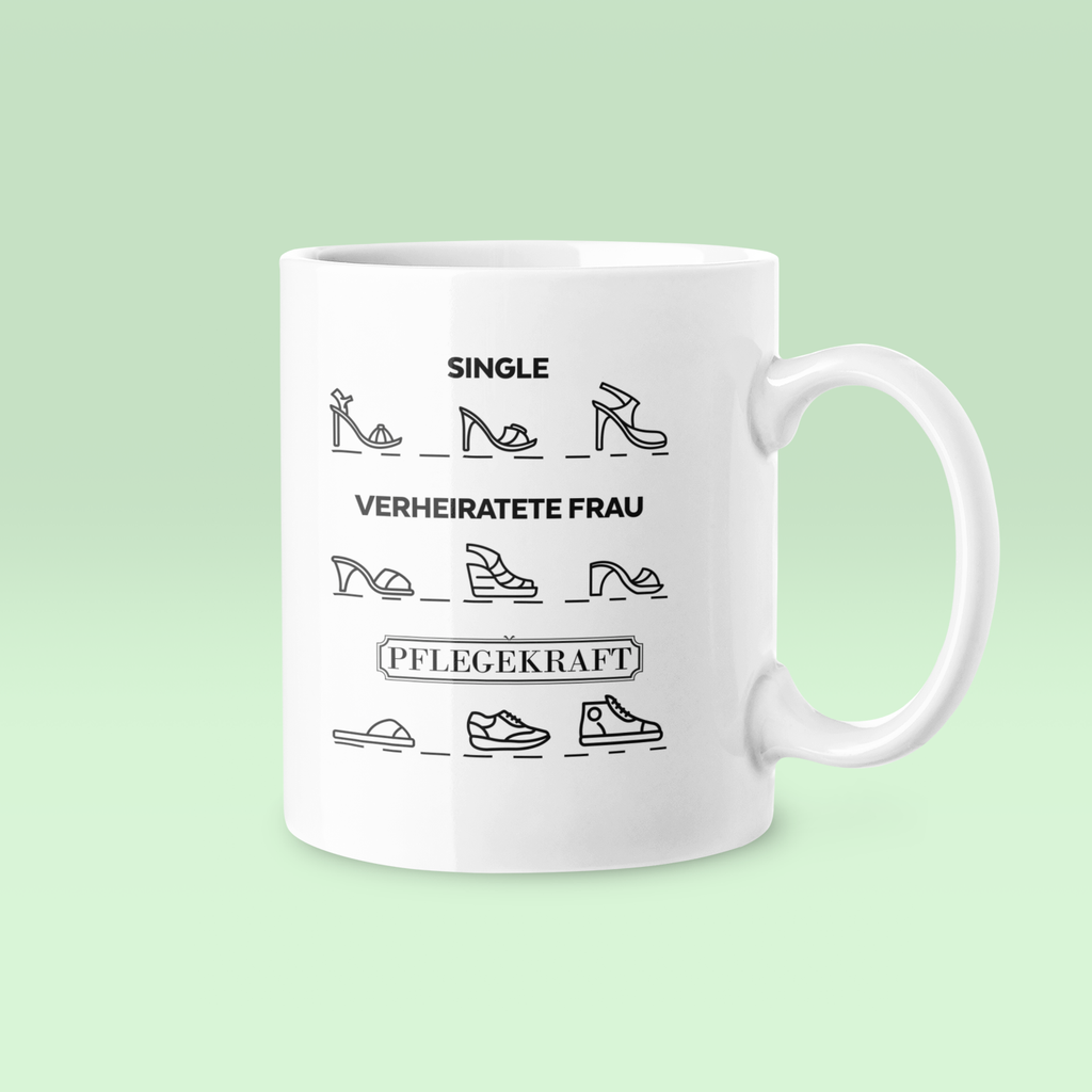 Single / Verheiratete Frau / Pflegekraft - Tasse