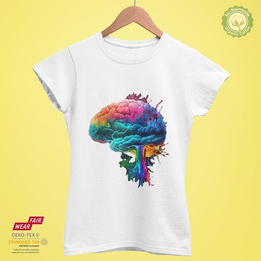 Color Brain - Bio Premium Frauen Tshirt