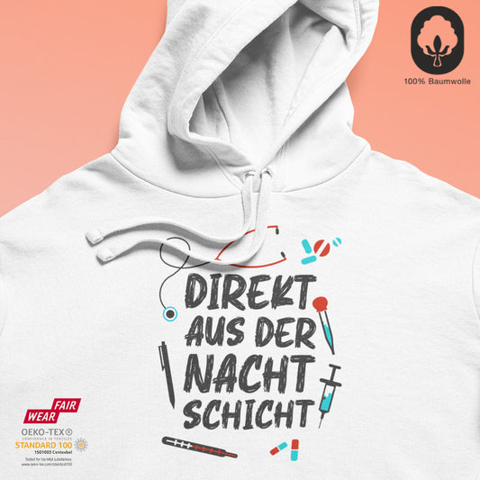 Direkt aus der Nachtschicht - BioBlend Hoodie: Mode mit Mehrwert (organische Baumwolle)