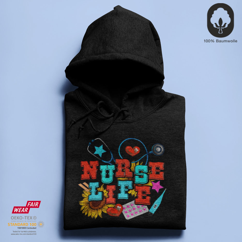 Nurse Life - BioBlend Hoodie: Mode mit Mehrwert (organische Baumwolle)