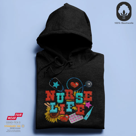Nurse Life - BioBlend Hoodie: Mode mit Mehrwert (organische Baumwolle)