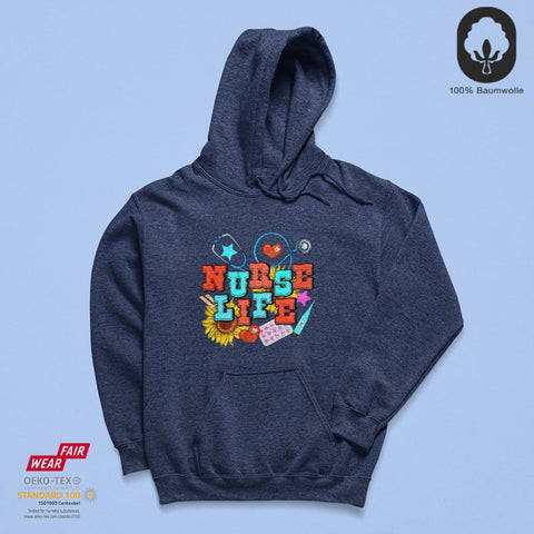 Nurse Life - BioBlend Hoodie: Mode mit Mehrwert (organische Baumwolle)