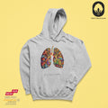 Flower Lung - BioBlend Hoodie: Mode mit Mehrwert (organische Baumwolle)