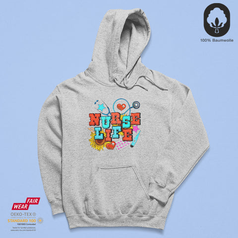 Nurse Life - BioBlend Hoodie: Mode mit Mehrwert (organische Baumwolle)