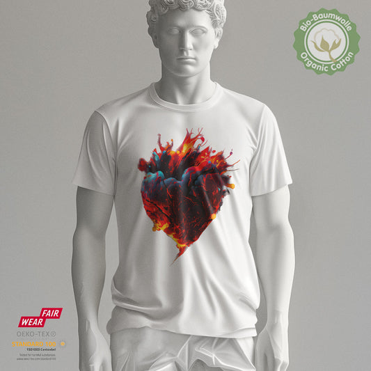Blaze Heart - Bio Baumwolle Premium Unisex