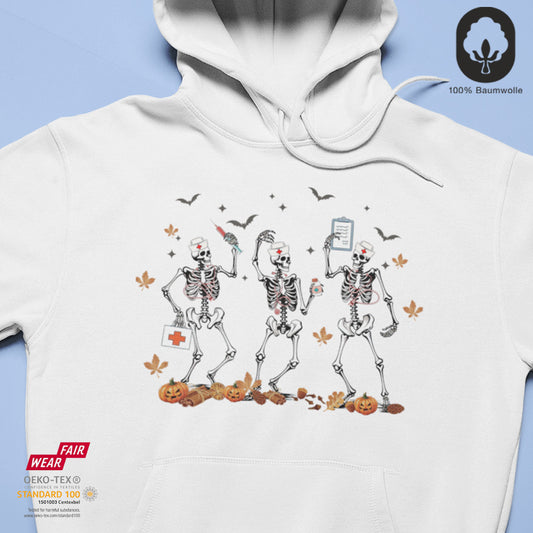 Dancing Skeleton - BioBlend Hoodie: Mode mit Mehrwert (organische Baumwolle)