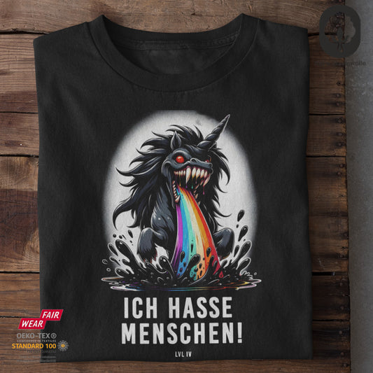 Ich hasse Menschen LvL IV- Tshirt