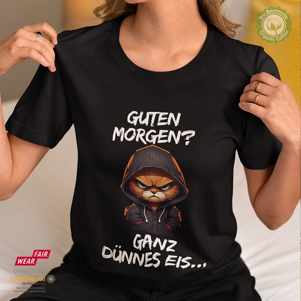Guten Morgen? Ganz dünnes Eis.. - Bio Premium Frauen Tshirt